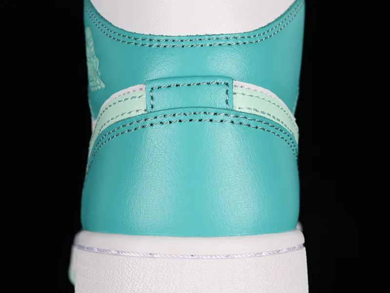 All categories Air Jordan Jordan series basketball shoes Air Jordan 1 Mid G version pure original Air Jordan 1 Mid SE "Marine Green" AJ1 Joe 1 white cyan Chinese basketball shoes DV2229-300